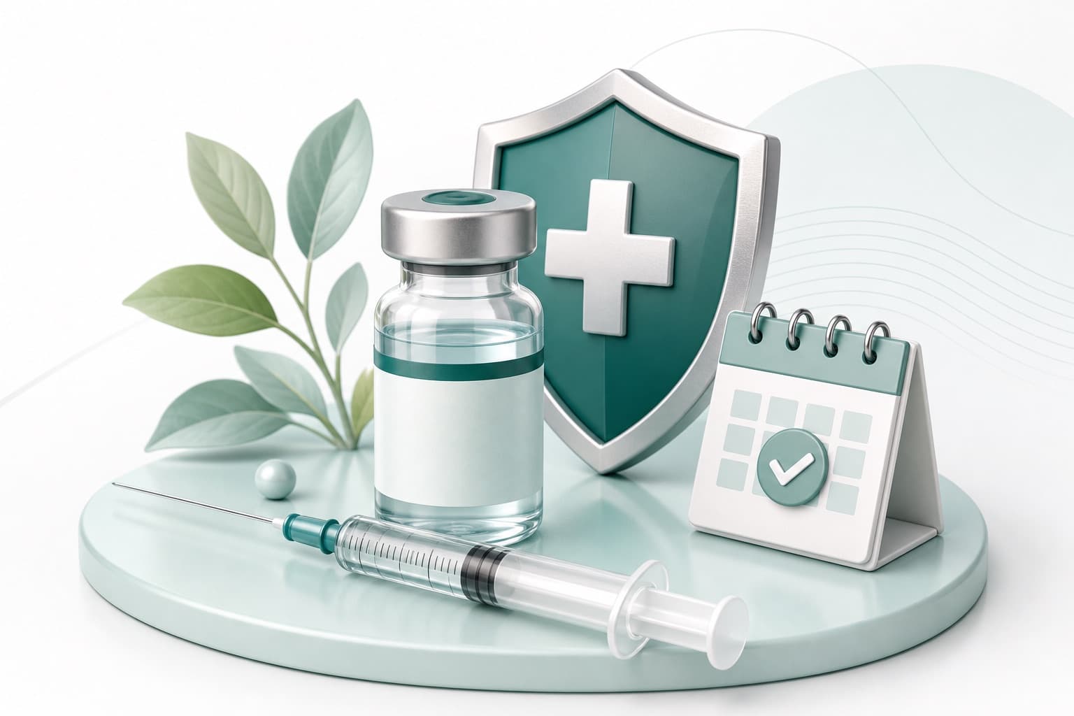 Vaccine medical service graphic