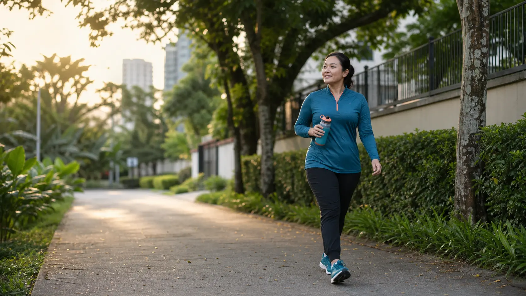 Adult building sustainable activity habits during a doctor-guided weight-management journey
