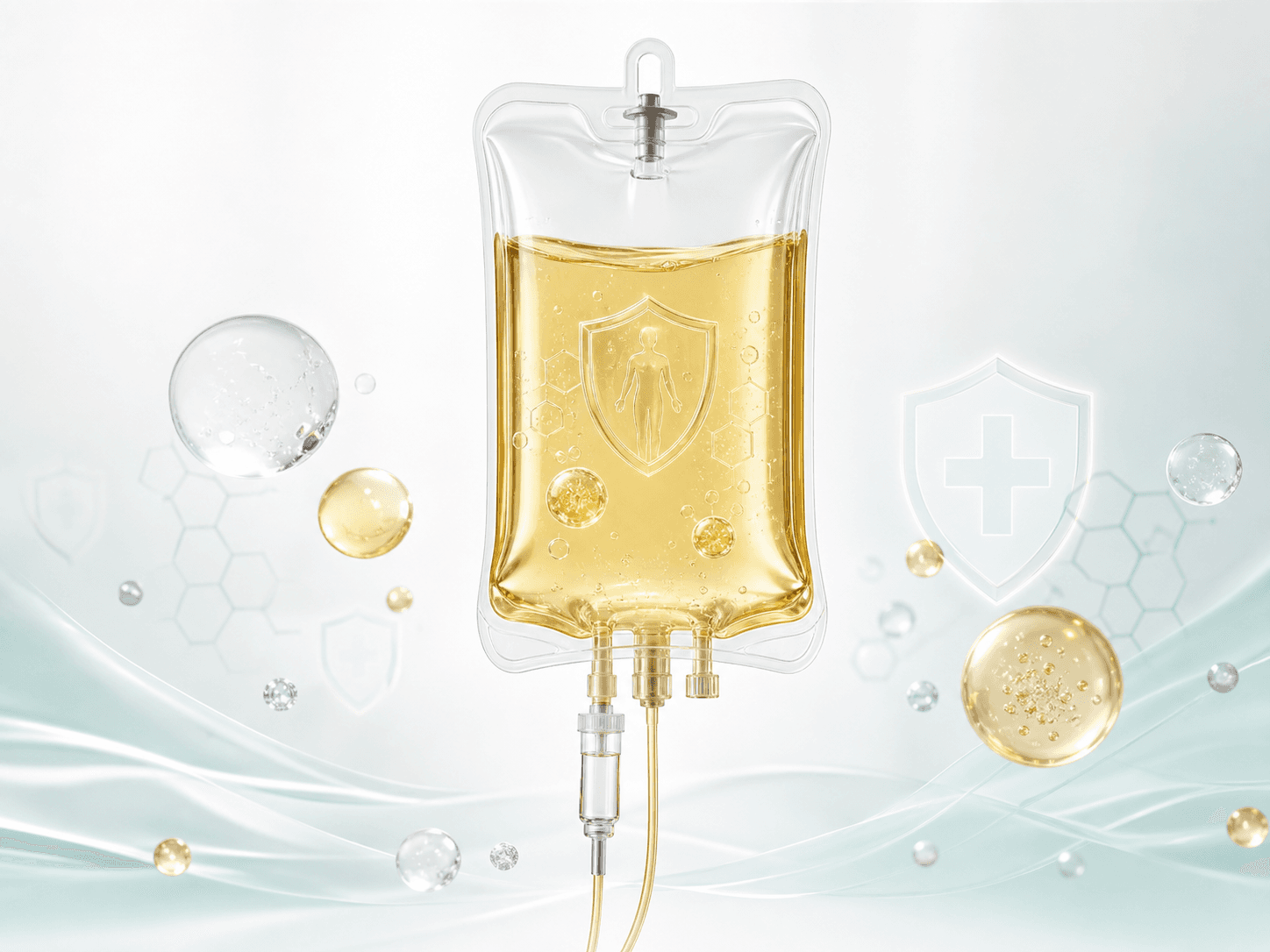 Immuno booster IV drip wellness graphic