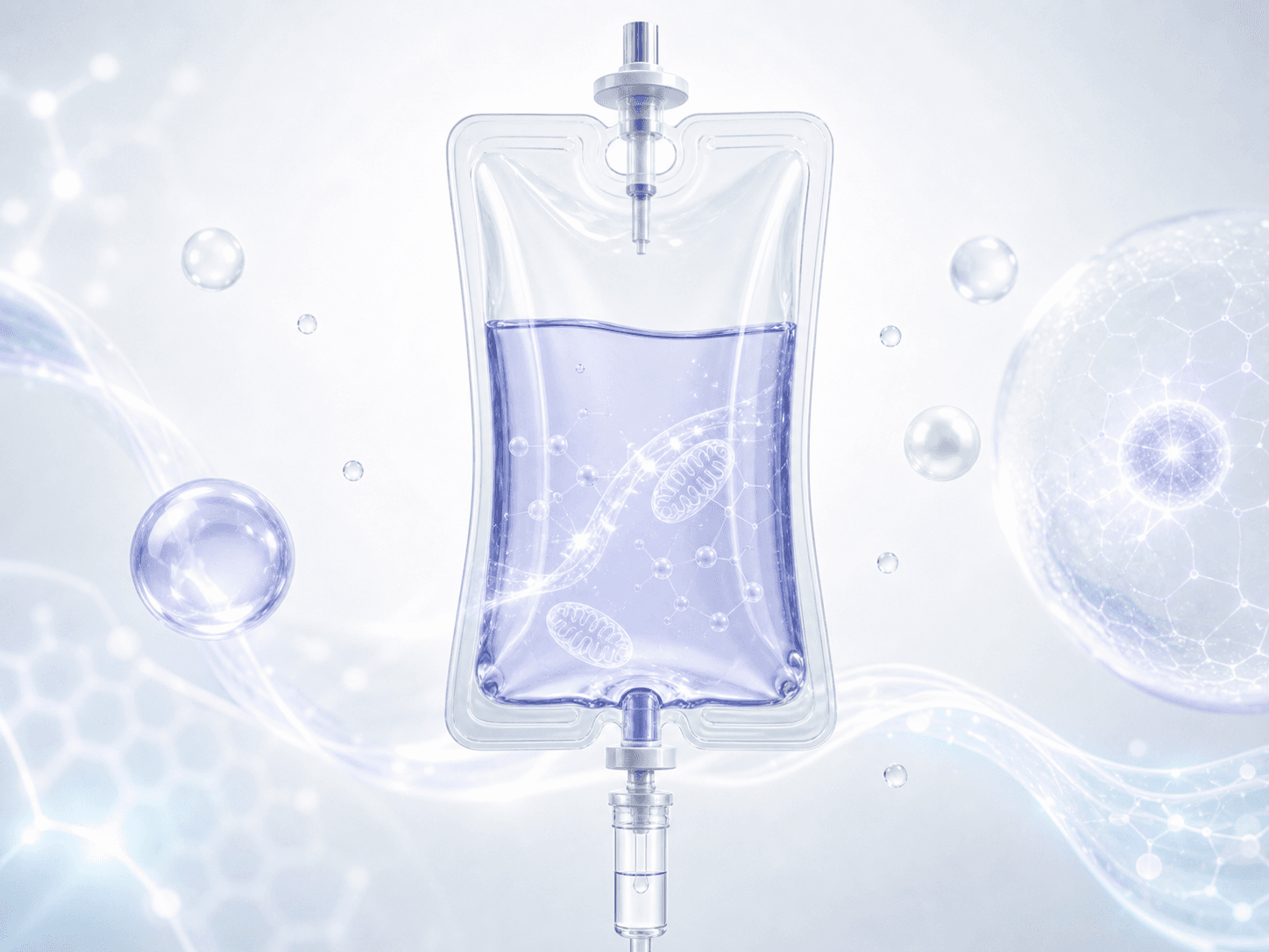 NAD+ IV drip wellness graphic